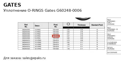 Gates G60248-0006