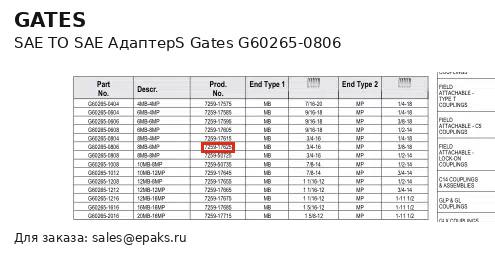 Gates G60265-0806