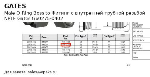 Gates G60275-0402