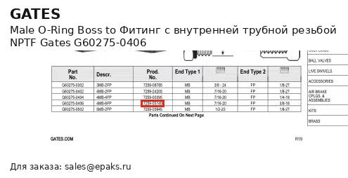 Gates G60275-0406