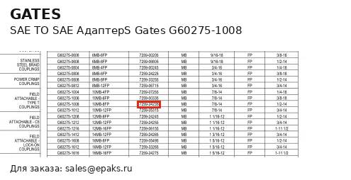 Gates G60275-1008