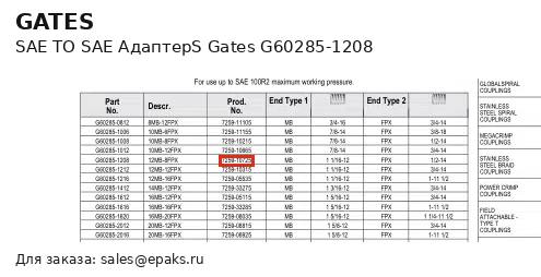 Gates G60285-1208