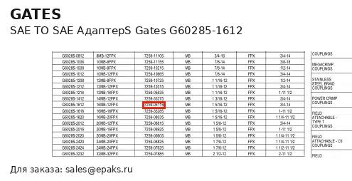 Gates G60285-1612