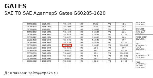 Gates G60285-1620