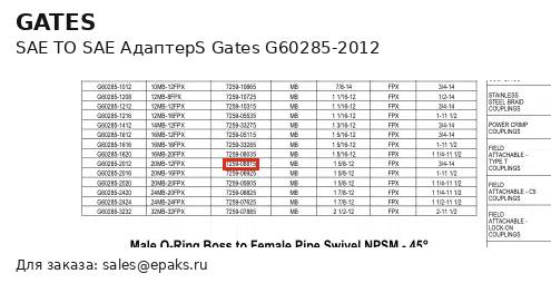 Gates G60285-2012