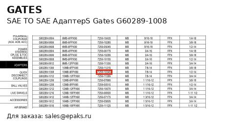 Gates G60289-1008