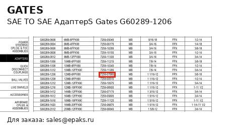 Gates G60289-1206