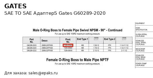 Gates G60289-2020