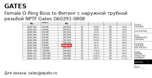Gates G60291-0808