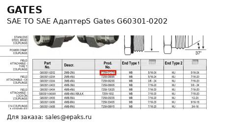 Gates G60301-0202