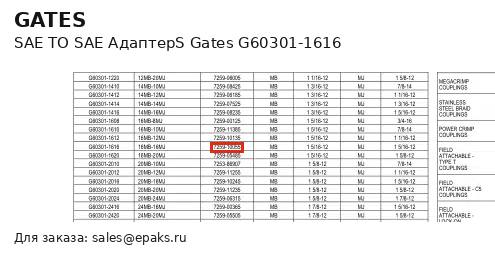 Gates G60301-1616