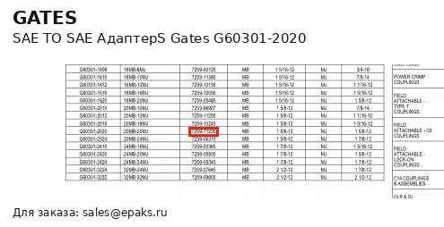 Gates G60301-2020