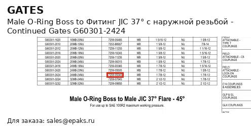 Gates G60301-2424