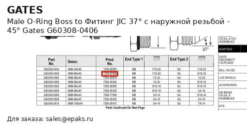 Gates G60308-0406