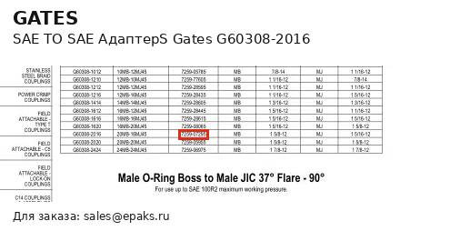 Gates G60308-2016