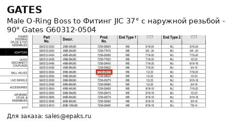 Gates G60312-0504