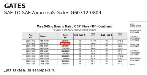 Gates G60312-0804