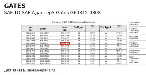 Gates G60312-0808