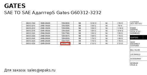 Gates G60312-3232