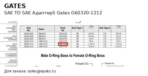 Gates G60320-1212