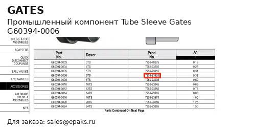 Gates G60394-0006