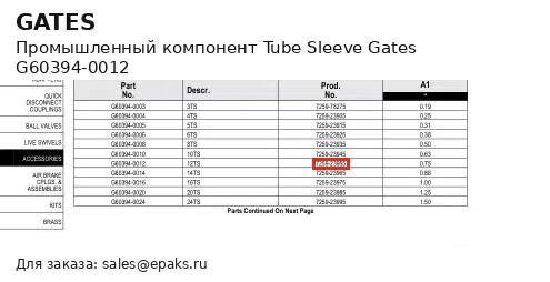 Gates G60394-0012