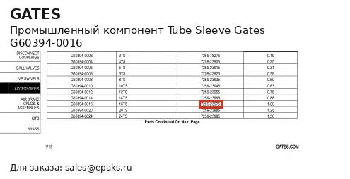 Gates G60394-0016