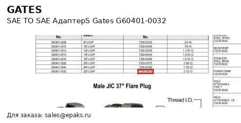Gates G60401-0032