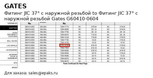 Gates G60410-0604