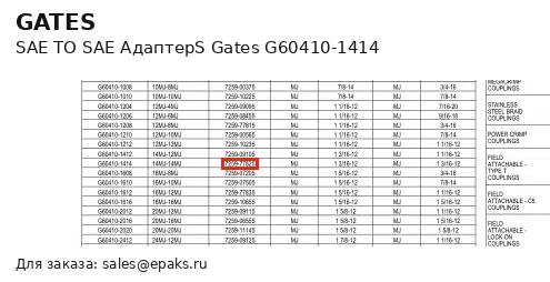 Gates G60410-1414