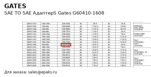 Gates G60410-1608