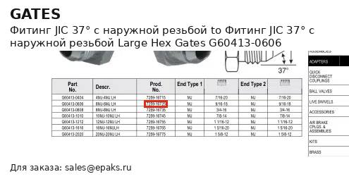 Gates G60413-0606