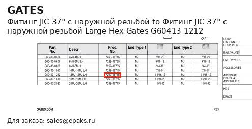 Gates G60413-1212