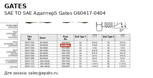 Gates G60417-0404