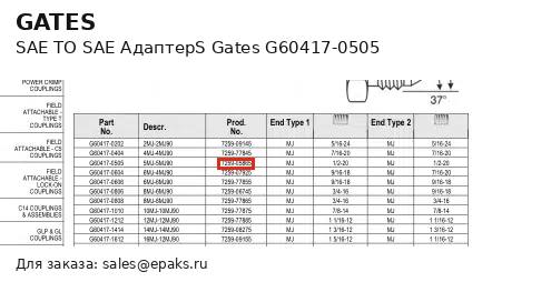 Gates G60417-0505