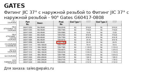 Gates G60417-0808