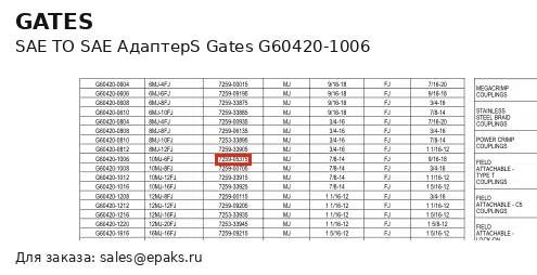 Gates G60420-1006