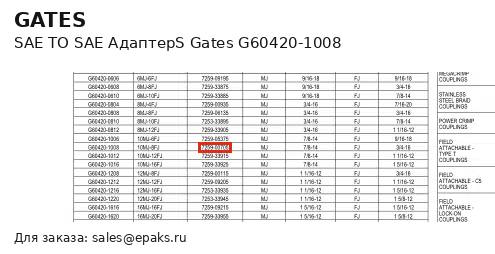 Gates G60420-1008