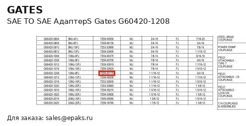 Gates G60420-1208