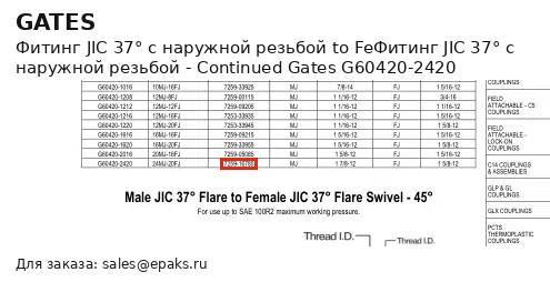 Gates G60420-2420