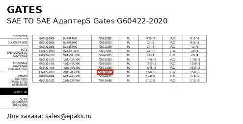 Gates G60422-2020
