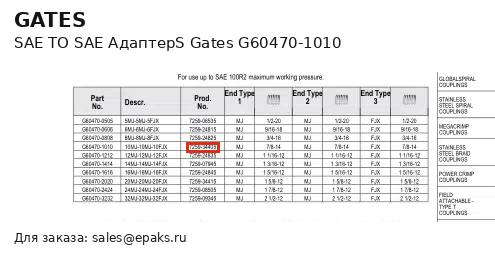 Gates G60470-1010
