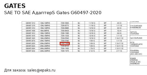 Gates G60497-2020