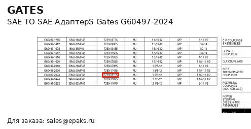 Gates G60497-2024