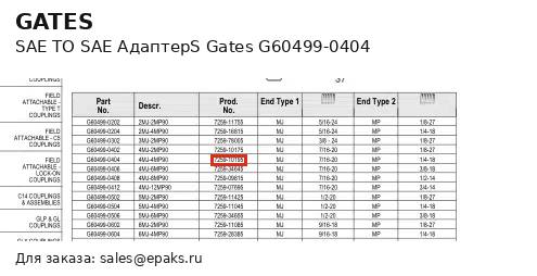 Gates G60499-0404