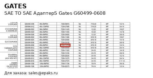 Gates G60499-0608