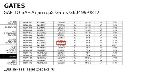Gates G60499-0812