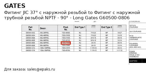 Gates G60500-0806