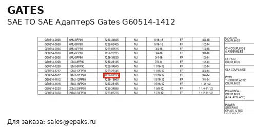 Gates G60514-1412