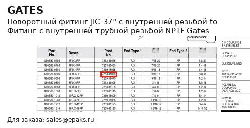 Gates G60530-0606